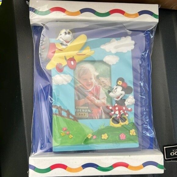 Vintage Holson Disney Mickey & Minnie Mouse Picture Frame – Hand Painted - Picture 1 of 3